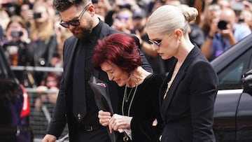 El último adiós de Sharon e hijos para Ozzy Osbourne en su ciudad natal