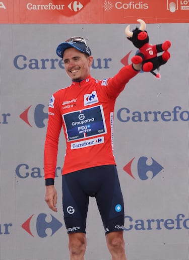 El francés David Gaudu, nuevo líder de La Vuelta. 
 