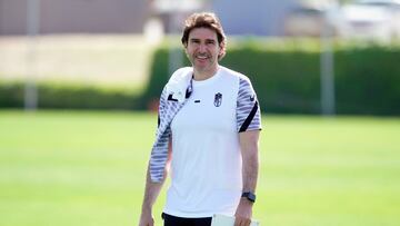 Aitor Karanka durante un entrenamiento.