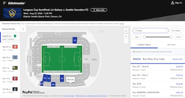Boletos de LA Galaxy vs Seattle Sounders por semifinal de Leagues Cup 2025: precios y disponibilidad