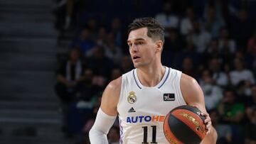 Mario Hezonja of Real Madrid during the spanish league, Liga Endesa ACB, basketball match played between Real Madrid and Monbus Obradorio at Wizink Center pavilion on October 02, 2022, in Madrid, Spain.
