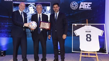 Infantino y David Aganzo homenajean a Villar