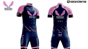 Imagen del maillot del nuevo equipo Manuela Fundacion, que relevará como sponsor a Mitchelton-Scott.