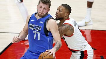 Doncic (38+9+9) se queda muy solo contra Lillard y McCollum