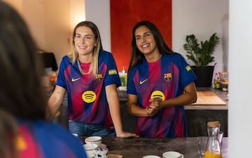 Kika y Alexia Putellas.