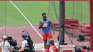 Mauricio Ortega, atleta colombiano, debutó en los Juegos Olímpicos del 2020 en la prueba de lanzamiento de disco.