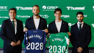 Ángel Haro, Pau López, Valentín Gómez y Álvaro Ladrón de Guevara.