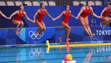 La Selección femenina de waterpolo.