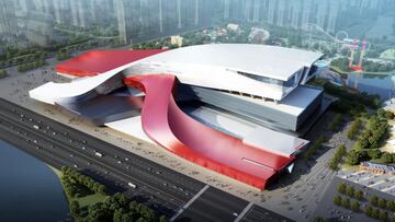 Una estación de esquí y snowboard indoor en China.