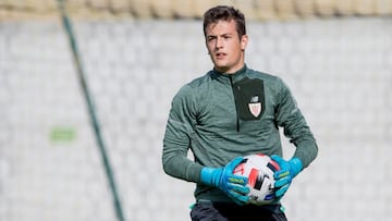 Julen Agirrezabala, en Lezama.
