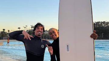 Gabriel Medina y Lamine Yamal en Behind The Club Sao Paulo, en junio del 2025