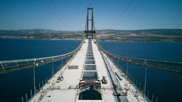 Turquía construye el puente en suspensión más largo del mundo.