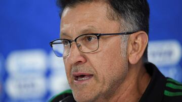 Juan Carlos Osorio, en la rueda de prensa previa al México - Suecia.