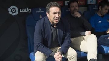 Eusebio en el banquillo del Espanyol.