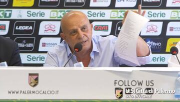 Luigi Conte, gerente del Palermo, dio las explicaciones.