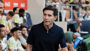 Marcelino García Toral durante el partido contra el Girona.