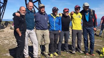 Oiarzabal asciende el Gorbea para celebrar sus 14 'ochomiles'