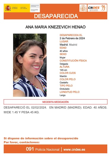 La extraña desaparición en Madrid de Ana María: el FBI y la policía la buscan