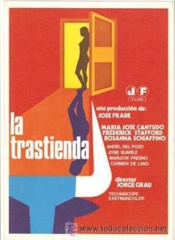 En plena época de Transición en España, se rodó 'La trastienda'. La película dirigida por Jorge Grau pasó a la historia, ya que este filme contiene el primer desnudo en la gran pantalla del país. Por ello, utilizó la fiesta de San Fermín para reflejar un ambiente de libertad y romper así con todos los tabúes. Además, aparece por vez primera un encierro en tiempo real. Las escenas de euforia contrastan con los conflictos y vidas personales de los protagonistas.