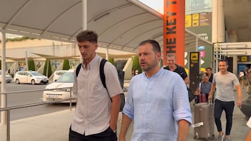 Marash Kumbulla llega a Palma para fichar por el Mallorca.