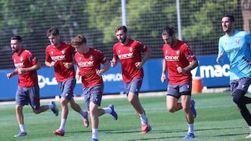 Imagen de un entrenamiento en Tajonar.