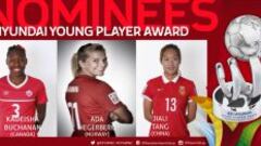 Buchanan, Hegerberg y Tang, finalistas a la jugadora joven