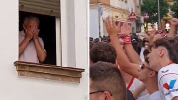 El homenaje del sevillismo a la familia de Antonio Puerta en su casa antes de ir al estadio: imposible no emocionarse