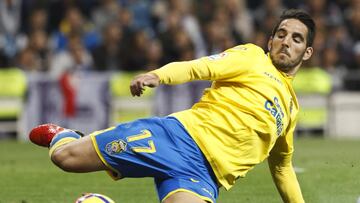 Pedro Bigas, en un partido con la UD Las Palmas.
