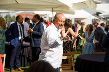 El entrenador Rafa Benítez durante la celebración del Centenario del Celta.