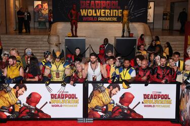 Los fans muy presentes en el estreno mundial. 