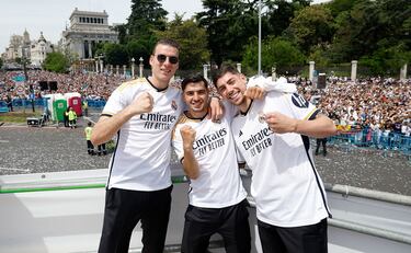 Lunin, Brahim Díaz y Fede Valverde.