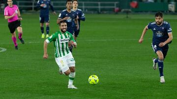 Fekir, ante el Celta.