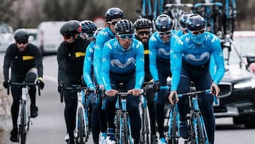El Movistar inicia su 'training camp' en Calpe casi al completo