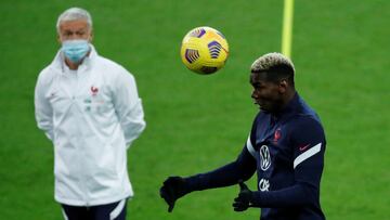 Deschamps le muestra la vía Pogba a Solskjaer