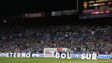 El Gol Sur en el último partido antes de su demolición.