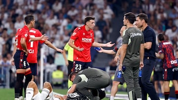 19/08/25 PARTIDO PRIMERA DIVISION
REAL MADRID - OSASUNA
PROTESTAS TARJETA ROJA ABEL BRETONES GONZALO GARCIA