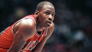 Chicago Bulls All-Star forward # 23 Michael Jordan file photos. (Photo by Tom Berg/WireImage)