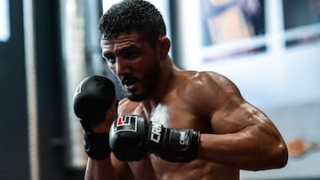 Aaron Pico durante uno de sus entrenamientos.