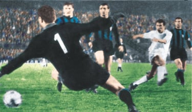 TEMPORADA 65/66 INTER - REAL MADRID GOL DE AMANCIO