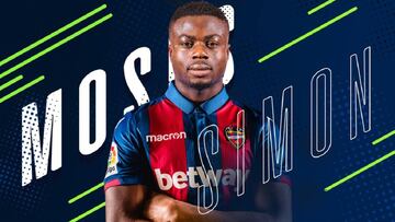 El Levante hace oficial el fichaje de Moses Simon hasta 2023