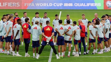 Los internacionales españoles, en el entrenamiento en Konya.