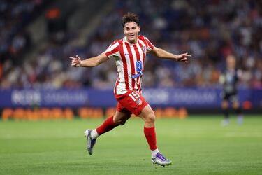 0-1. El delantero argentino celebra tanto.