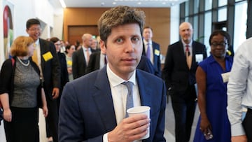 OpenAI CEO Sam Altman looks on as he takes a lunch break, during the Federal Reserve's Integrated Review of the Capital Framework for Large Banks Conference in Washington, D.C., U.S., July 22, 2025. REUTERS/Ken Cedeno