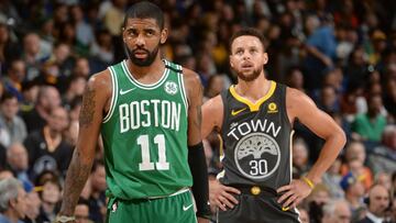 En un partido explosivo, los Golden State Warriors de Stephen Curry y Kevin Durant, se miden desde el TD Garden a los Boston Celtics de Kyrie Irving.