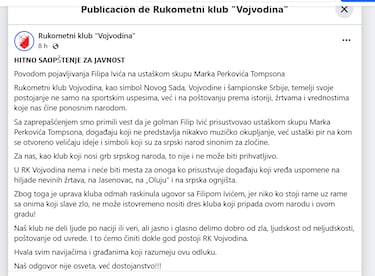 De fichaje estrella a despido fulminante por “glorificar crímenes”: “No es aceptable”