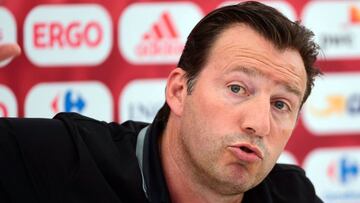 Marc Wilmots, en rueda de prensa.