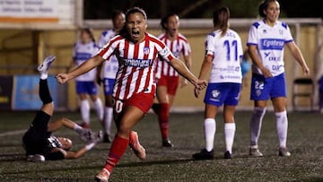 Leicy Santos celebra el gol contra el Granadilla.
