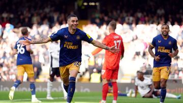 El atacante paraguayo tuvo una brillante actuación en el triunfo del Newcastle ante el Fulham en el regreso de la Premier League.