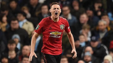 Matic, en un partido con el Manchester United.