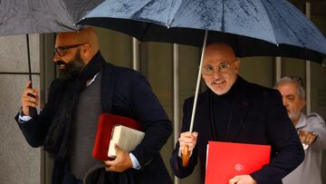 Spain coach Luis de la Fuente arrives at the High Court in Madrid, Spain, November 2, 2023 REUTERS/Susana Vera